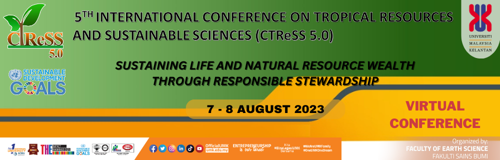 5th International Conference on Tropical Resources and Sustainable Sciences  (CTReSS 5.0)